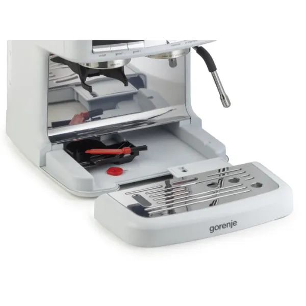 Кофеварка рожковая 2.5л белый Gorenje (GSACM20W) - Фото 7