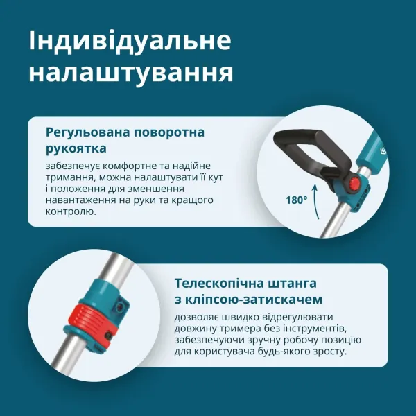 Триммер садовый аккумуляторный 20В Konner&Sohnen (KSCST-20V) - Фото 5