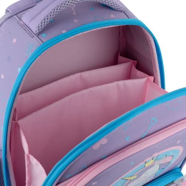 Рюкзак шкільний підлітковий GoPack Education каркасний 597M-3 Fairytale Unicorn (GO25-597M-3) - Фото 10