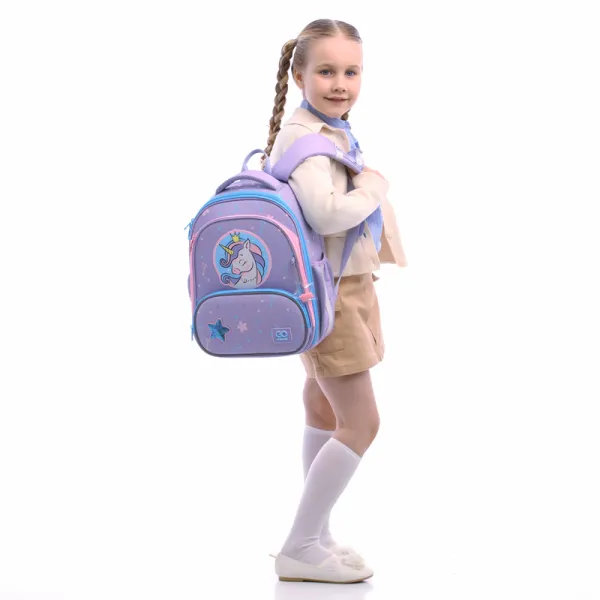 Рюкзак шкільний підлітковий GoPack Education каркасний 597M-3 Fairytale Unicorn (GO25-597M-3) - Фото 15