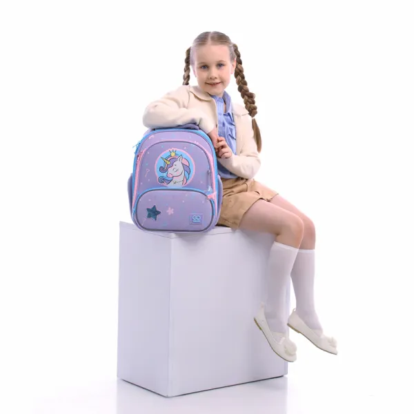Рюкзак шкільний підлітковий GoPack Education каркасний 597M-3 Fairytale Unicorn (GO25-597M-3) - Фото 17