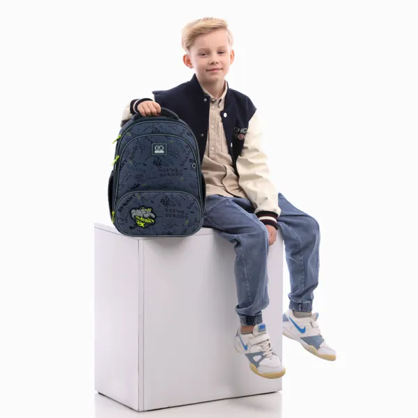 Рюкзак шкільний підлітковий GoPack Education каркасний 597M-4 Super Skater (GO25-597M-4) - Фото 15