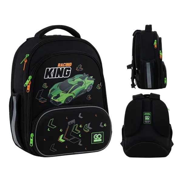 Рюкзак шкільний підлітковий GoPack Education каркасний 597M-5 Rasing King (GO25-597M-5) - Фото 2