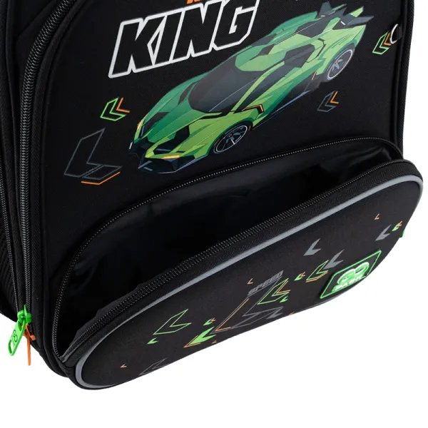 Рюкзак шкільний підлітковий GoPack Education каркасний 597M-5 Rasing King (GO25-597M-5) - Фото 8