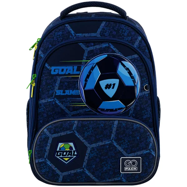 Рюкзак шкільний підлітковий GoPack Education каркасний 597M-6 Goal (GO25-597M-6) - Фото 2