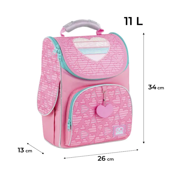 Рюкзак шкільний підлітковий GoPack Education каркасний 5001S-1 Pink Dreams (GO25-5001S-1) - Фото 1