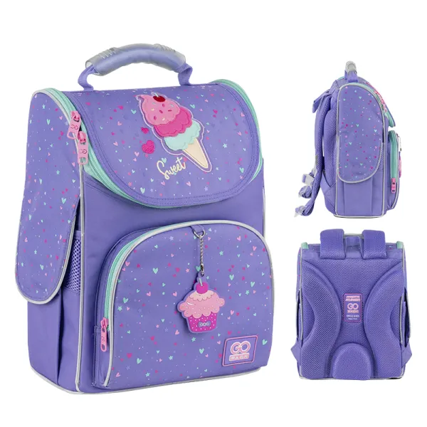 Рюкзак школьный подростковый GoPack Education каркасний 5001S-2 Summer Ice Cream (GO25-5001S-2) - Фото 4