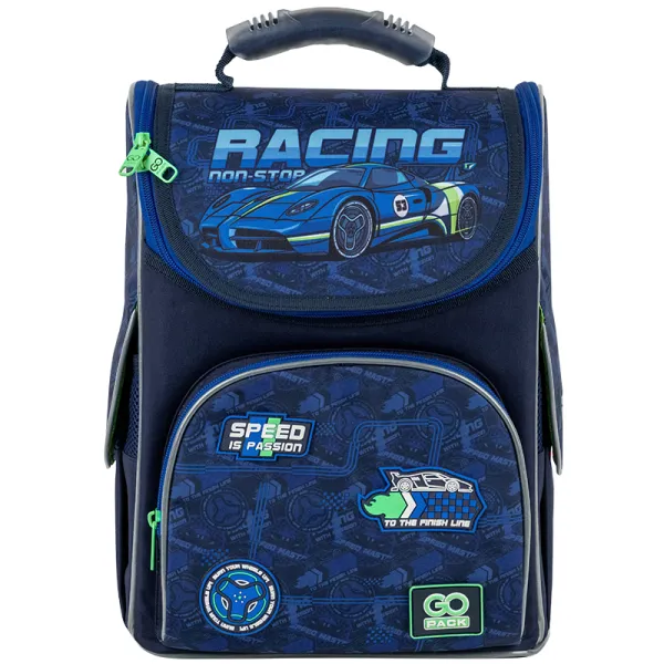Рюкзак шкільний підлітковий GoPack Education каркасний 5001S-6 Racing (GO25-5001S-6) - Фото 2