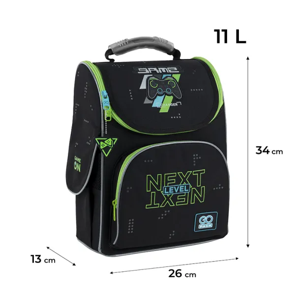 Рюкзак шкільний підлітковий GoPack Education каркасний 5001S-7 Next Level (GO25-5001S-7) - Фото 1