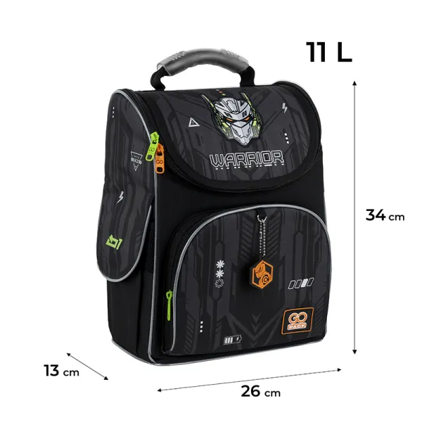 Рюкзак шкільний підлітковий GoPack Education каркасний 5001S-8 Warrior (GO25-5001S-8) - Фото 1