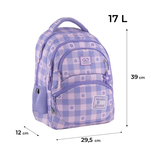 Рюкзак шкільний підлітковий GoPack Education 175M-4 Make Today Great (GO25-175M-4) - Фото 1