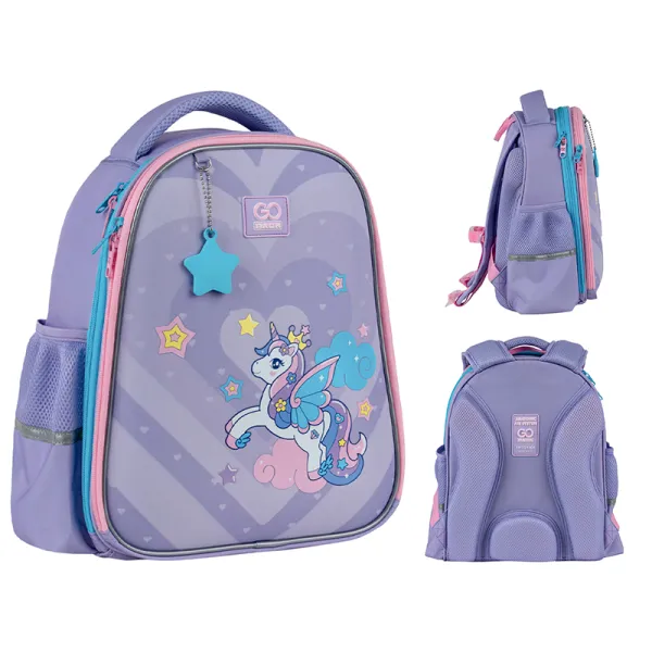 Рюкзак шкільний підлітковий GoPack Education напівкаркасний 165S Cute Pony (GO25-165S-1) - Фото 2