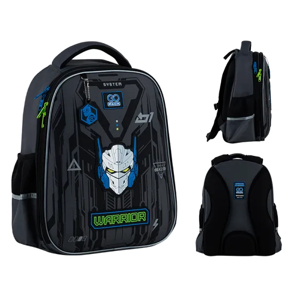 Рюкзак школьный подростковый GoPack Education полукаркасный 165M Warrior (GO25-165M-6) - Фото 2