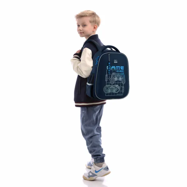 Рюкзак шкільний підлітковий GoPack Education напівкаркасний 165M Level Up (GO25-165M-7) - Фото 14