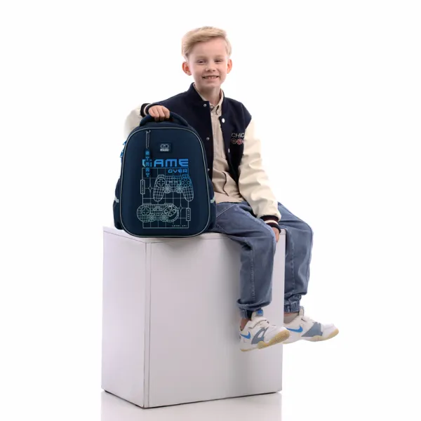Рюкзак шкільний підлітковий GoPack Education напівкаркасний 165M Level Up (GO25-165M-7) - Фото 16