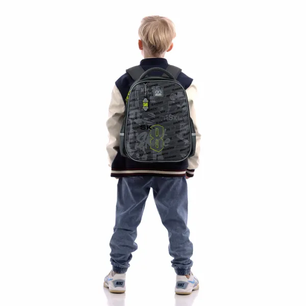 Рюкзак шкільний підлітковий GoPack Education напівкаркасний 165M Skate (GO25-165M-8) - Фото 15