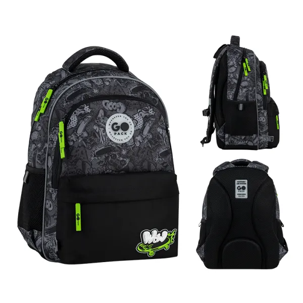 Рюкзак шкільний підлітковий GoPack Education 182M Wow Skate (GO26-182M-7) - Фото 4