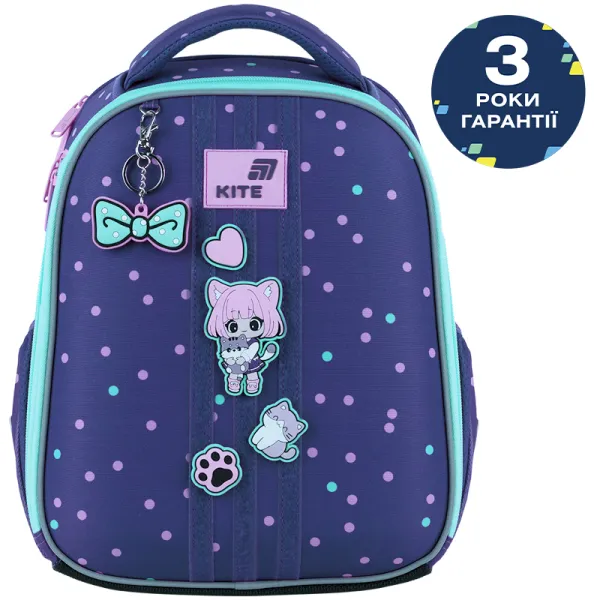 Рюкзак школьный подростковый Kite Education каркасный 555 Be Friends (K26-555S-3) - Фото 5