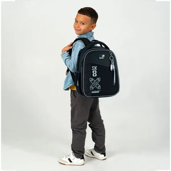 Рюкзак школьный подростковый Kite Education каркасный 555 Skate (K26-555S-7) - Фото 14