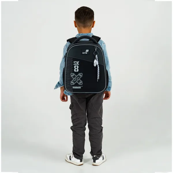 Рюкзак школьный подростковый Kite Education каркасный 555 Skate (K26-555S-7) - Фото 15