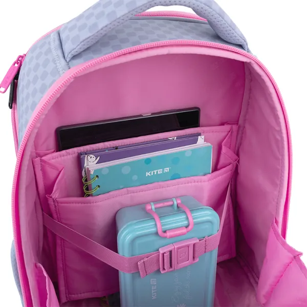 Рюкзак школьный подростковый Kite Education каркасный 556 Girl's Power (K26-556M-1) - Фото 12