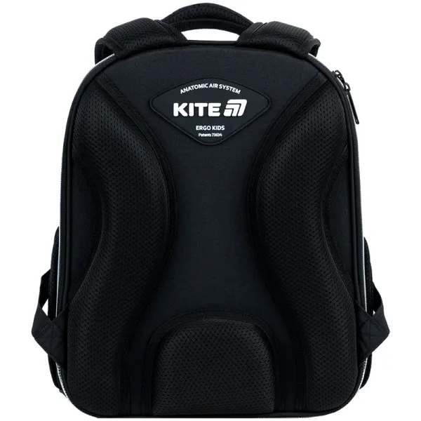 Рюкзак школьный подростковый Kite Education каркасный 556 Black&Silver (K26-556M-2) - Фото 6