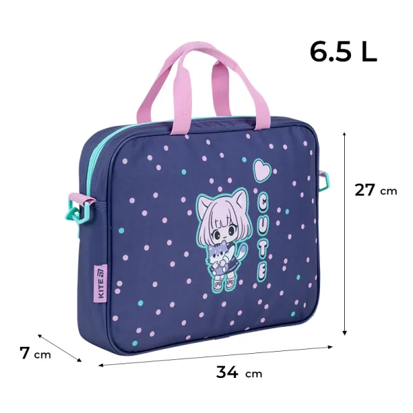Шкільна текстильна сумка Kite A4, 1 відділення, 589 Be Friends (K26-589-1) - Фото 1