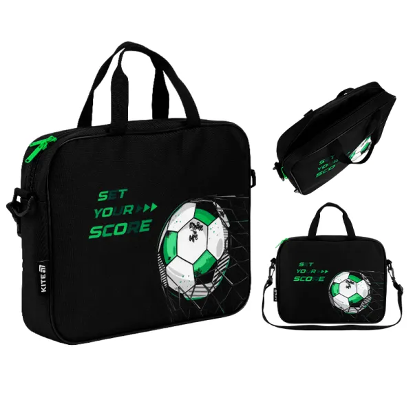 Шкільна текстильна сумка Kite A4, 1 відділення, 589 Football (K26-589-2) - Фото 3