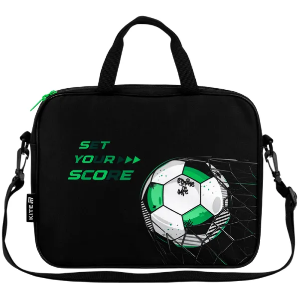 Шкільна текстильна сумка Kite A4, 1 відділення, 589 Football (K26-589-2) - Фото 2