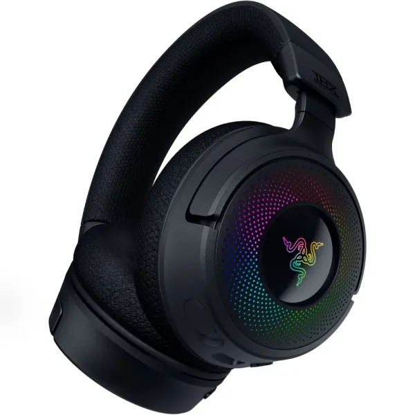 Гарнитура USB-A/WL/BT игровая RGB, Kraken V4, чёрная Razer (RZ04-05170100-R3M1) - Фото 1
