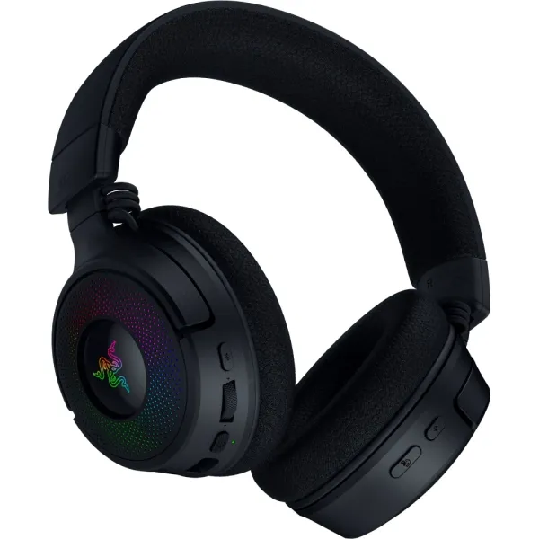 Гарнитура USB-A/WL/BT игровая RGB, Kraken V4, чёрная Razer (RZ04-05170100-R3M1) - Фото 3