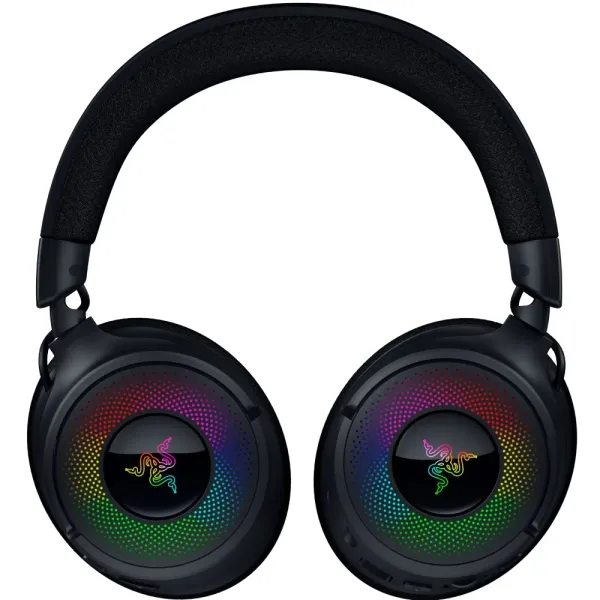 Гарнитура USB-A/WL/BT игровая RGB, Kraken V4, чёрная Razer (RZ04-05170100-R3M1) - Фото 4