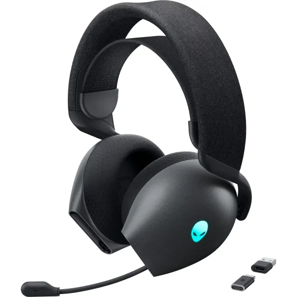 Гарнитура беспроводная игровая Alienware Tri-Mode, AW725H, чёрная Dell (545-BBFW)