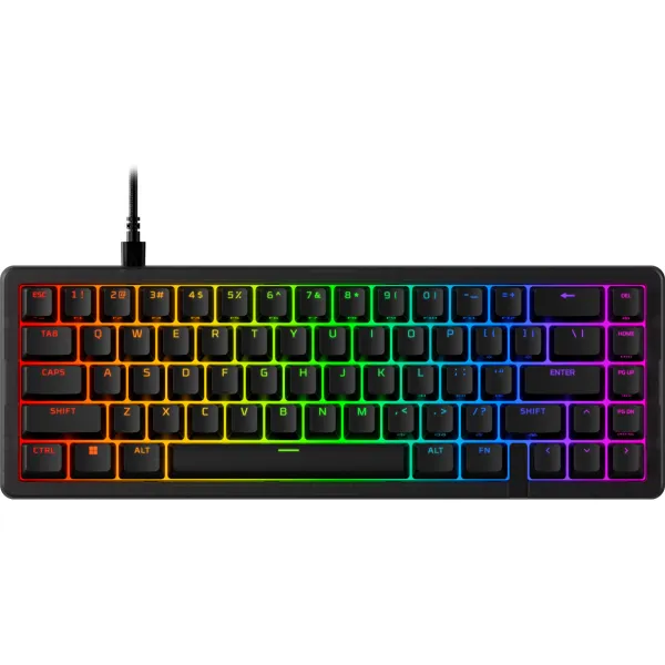 Клавиатура USB-A механическая RGB, Alloy Origins 2, Red, Hot-Swap, EN/UA, чёрная HyperX (B4QS3AA)