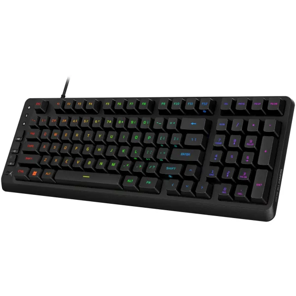 Клавіатура USB-A мембранна RGB, Alloy Origins EVE 1800, Red, EN/UA, чорна HyperX (B7JE0AA) - Фото 2