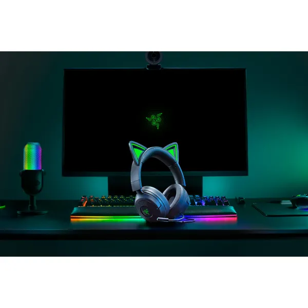 Гарнитура mini-jack Kraken Kitty V3 X, чёрная Razer (RZ04-05350200-R3M1) - Фото 1