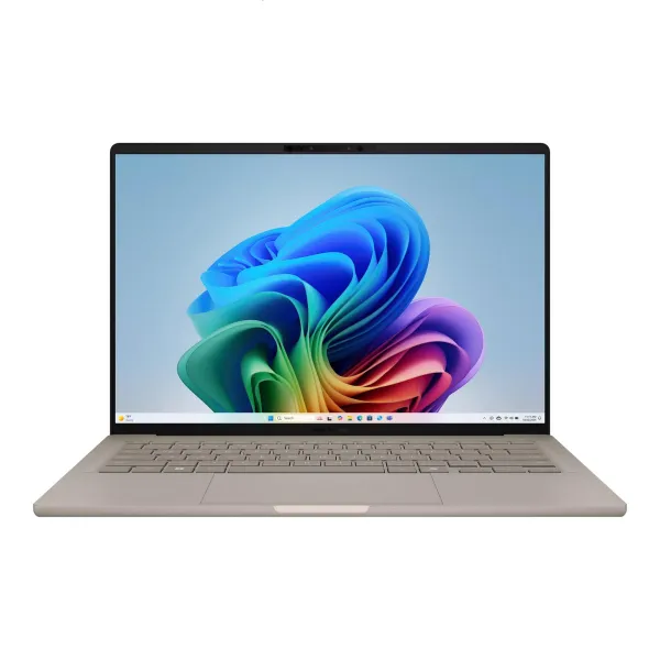 Ноутбук Zenbook 14" OLED, Qualcomm X2 Elite Extreme, 32GB, F1TB, Win11, бежевий ASUS (90NB1711-M00390) - Фото 5