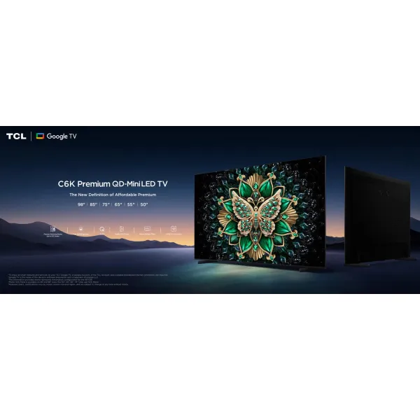 Телевізор 98" MiniLED 144Hz Google TV TCL (98C61K) - Фото 1