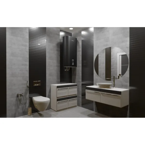 Бойлер Willer Grand EV100DR 100 л, вертикальный, черный алюминий - Фото 4