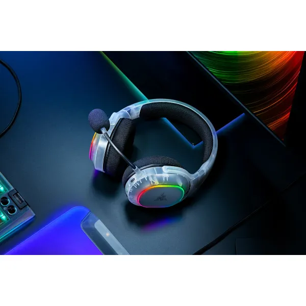 Гарнитура беспроводная BT/WL игровая RGB, Barracuda X Chroma, Phantom White Ed. Razer (RZ04-05220400-R3M1) - Фото 9