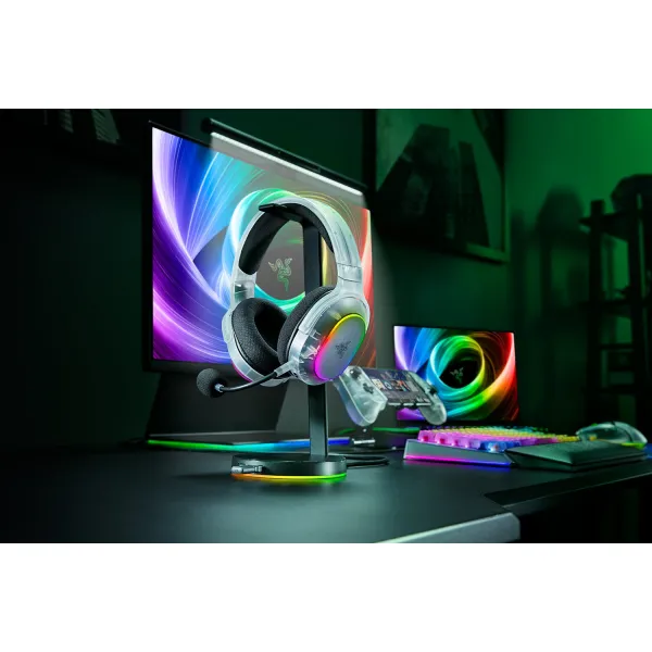 Гарнитура беспроводная BT/WL игровая RGB, Barracuda X Chroma, Phantom White Ed. Razer (RZ04-05220400-R3M1) - Фото 10