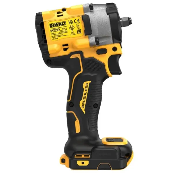 Гайковерт ударный аккумуляторный 18В 610Нм DeWALT (DCF923N) - Фото 3