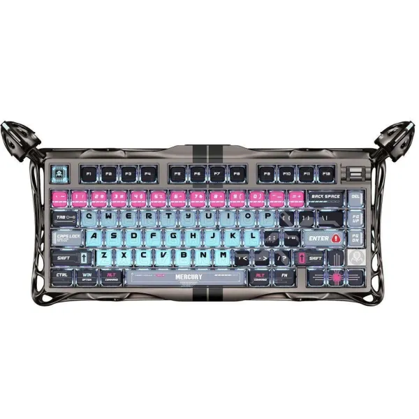 Клавиатура USB-A магнитная, RGB, Mercury V75 Pro, Magnetic Jade Gaming, 8K, Cyberpunk GravaStar (GSV75PRO_U_RM_EGRY)