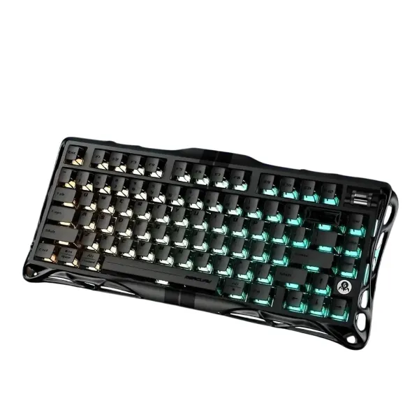 Клавиатура USB-A магнитная, RGB, Mercury V75, Magnetic Jade Pro, 8K, Stealth Black GravaStar (GSV75_XTAL_BLK) - Фото 1