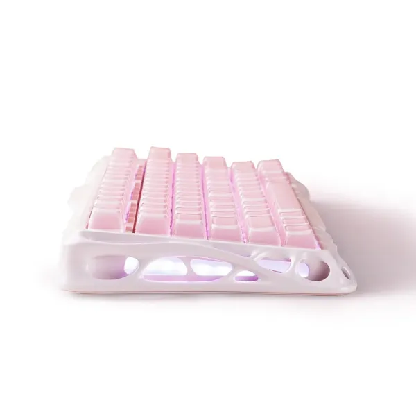Клавиатура BT/WL/USB механическая Mercury K1, GravaStar x Kailh Cheery Pink, EN, Sakura Pink GravaStar (GS_K1_P_PNK) - Фото 12
