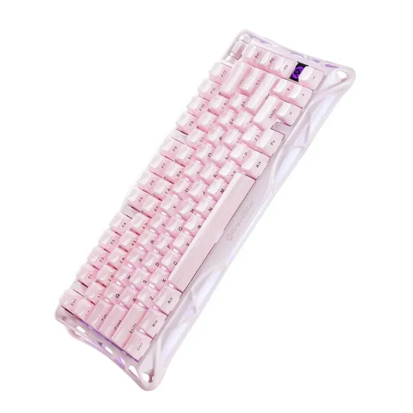 Клавиатура BT/WL/USB механическая Mercury K1, GravaStar x Kailh Cheery Pink, EN, Sakura Pink GravaStar (GS_K1_P_PNK) - Фото 13