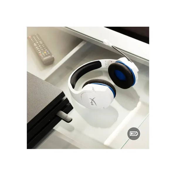 Гарнитура беспроводная Cloud Stinger Core PS5/PS4, бело-синяя HyperX (4P5J1AA) - Фото 9