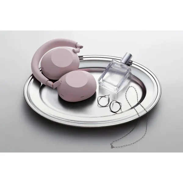Наушники беспроводные BT 5.3, ANC, Hi-Res, AAC, LDAC, LC3, Mic, розовые Sony (WH1000XM6P.E) - Фото 4