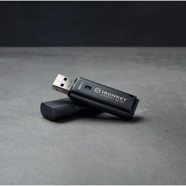Накопитель USB 3.2 Type-A Gen1, 64GB, IronKey Locker+ 50 G2 Kingston (IKLP50G2/64GB) - Фото 5