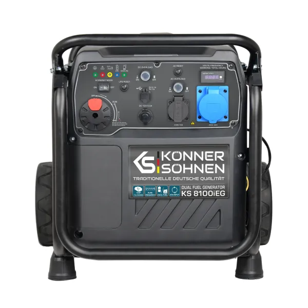 Генератор газобензиновий інверторний 230/400В, 8-8.5кВт Konner&Sohnen (KS8100IEG1/3) - Фото 10